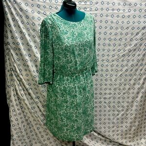 Boden Kelly Green Paisley Dress US16 UK20